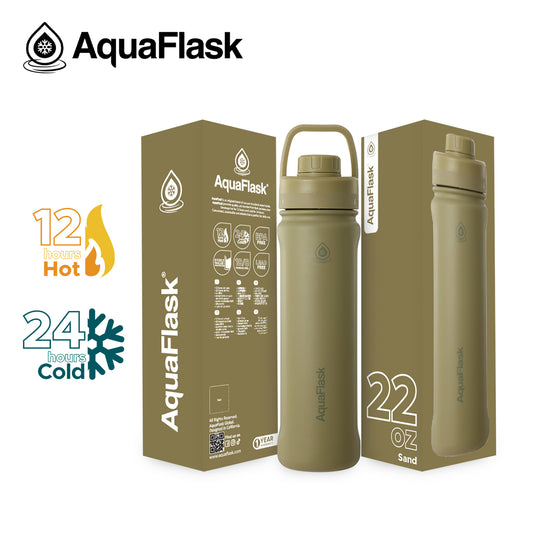 AQUAFLASK 22oz NEW ORIGINAL COLLECTION - SAND
