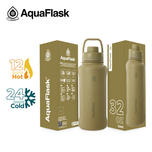 AQUAFLASK 32oz NEW ORIGINAL COLLECTION - SAND