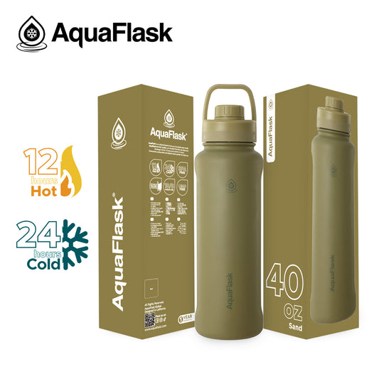 AQUAFLASK 40oz NEW ORIGINAL COLLECTION - SAND