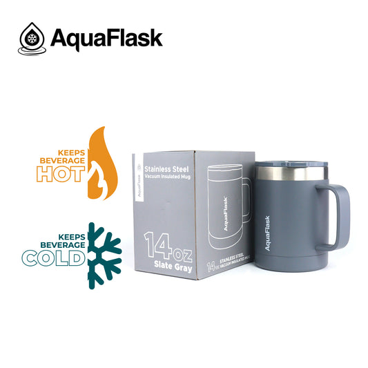 AQUAFLASK 14oz MUG - SLATE GRAY