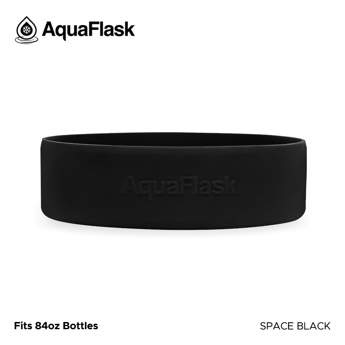 AQUAFLASK BASE PROTECTORA DE SILICONA GRANDE (84oz) - SPACE BLACK