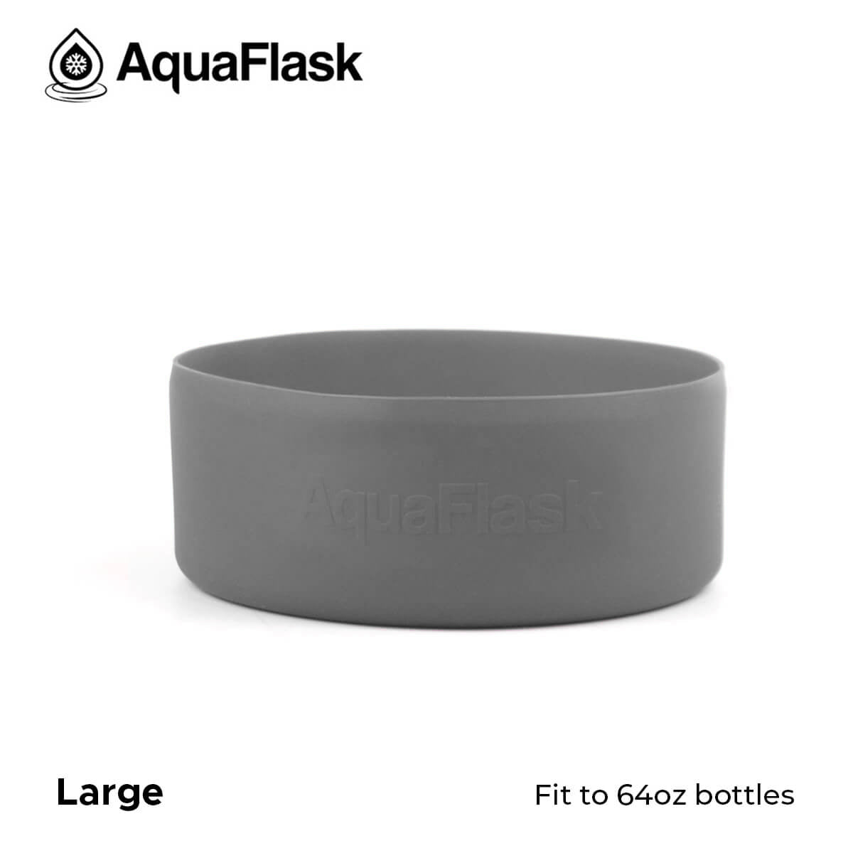 AQUAFLASK BASE PROTECTORA DE SILICONA GRANDE (64oz) - STONE GRAY