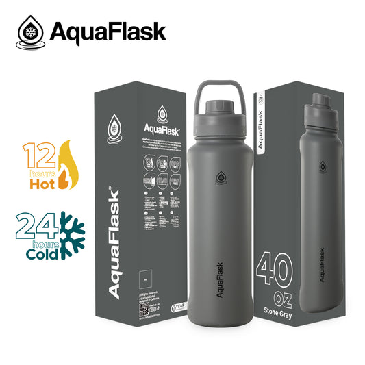 AQUAFLASK 40oz NEW ORIGINAL COLLECTION - STONE GRAY