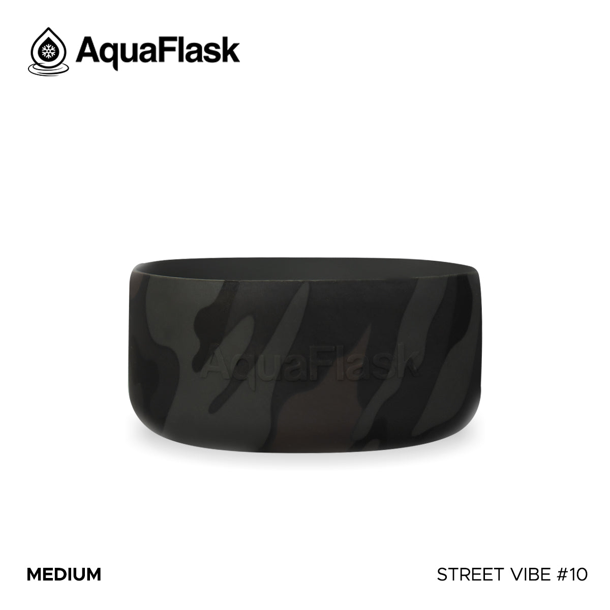 AQUAFLASK BASE PROTECTORA DE SILICONA MEDIANA - STREET VIBE #10