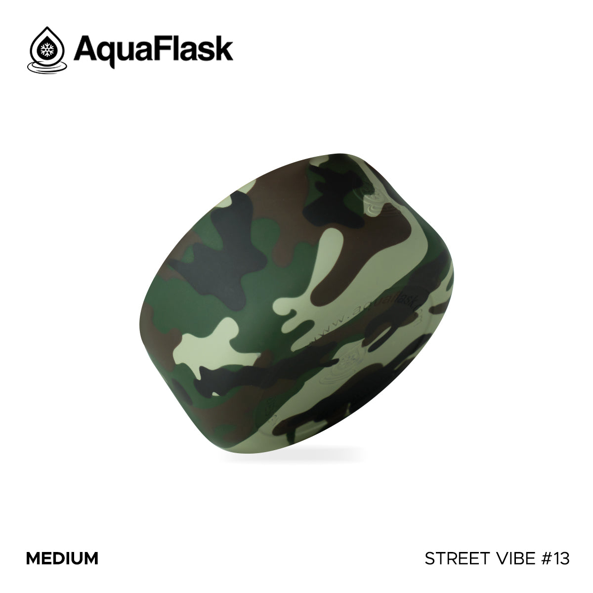 AQUAFLASK BASE PROTECTORA DE SILICONA MEDIANA - STREET VIBE #13