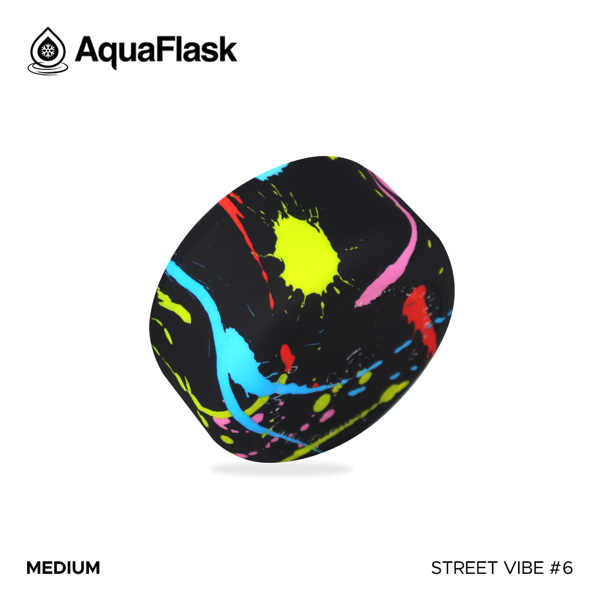 AQUAFLASK BASE PROTECTORA DE SILICONA MEDIANA - STREET VIBE #6