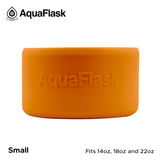 AQUAFLASK BASE PROTECTORA DE SILICONA PEQUEÑA - TANGERINE