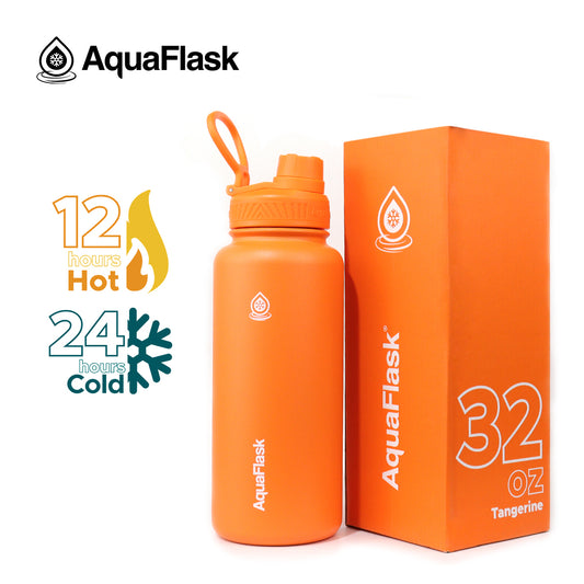 AQUAFLASK 32oz ORIGINAL COLLECTION - TANGERINE