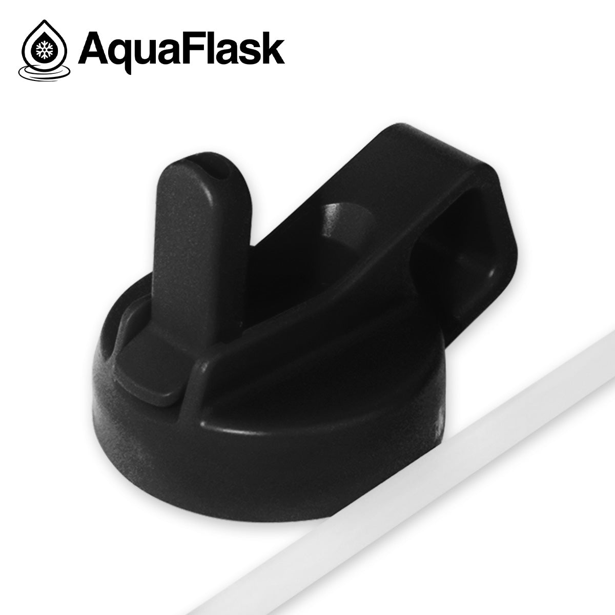 AQUAFLASK STRAW LID CUBE HANDLE - SPACE BLACK