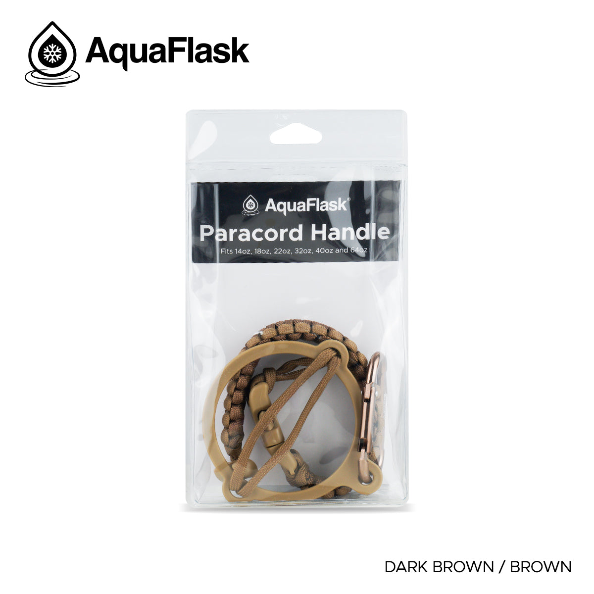 AQUAFLASK CUERDA DE TRANSPORTE - DARK BROWN / BROWN