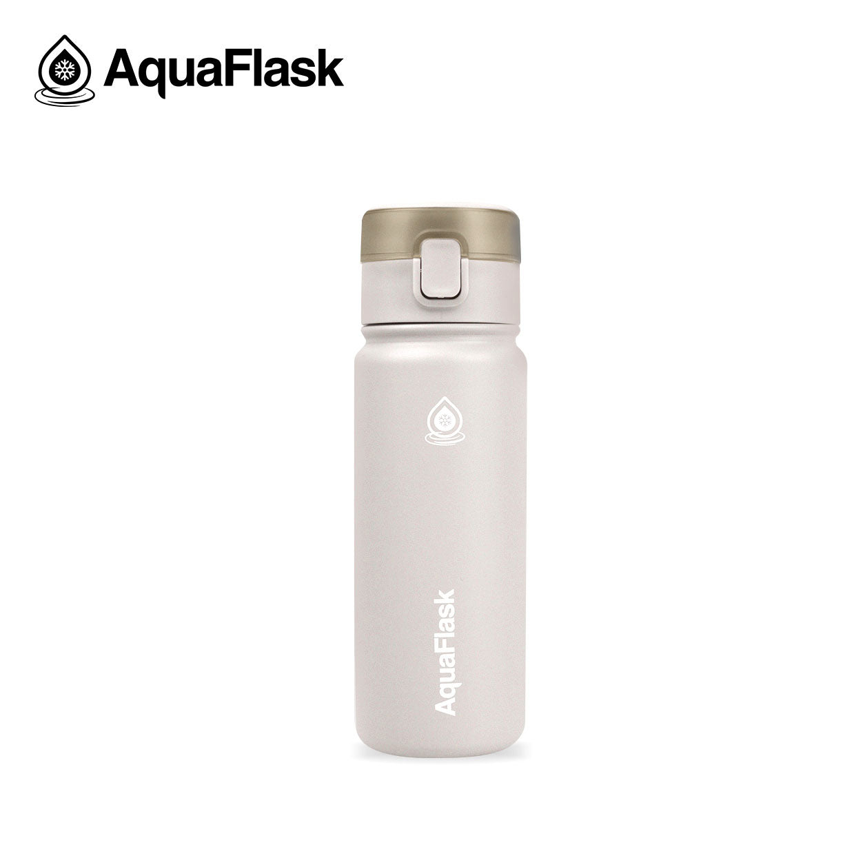 AQUAFLASK 18oz EARTH SIP BOTTLE - FOSSIL GRAY