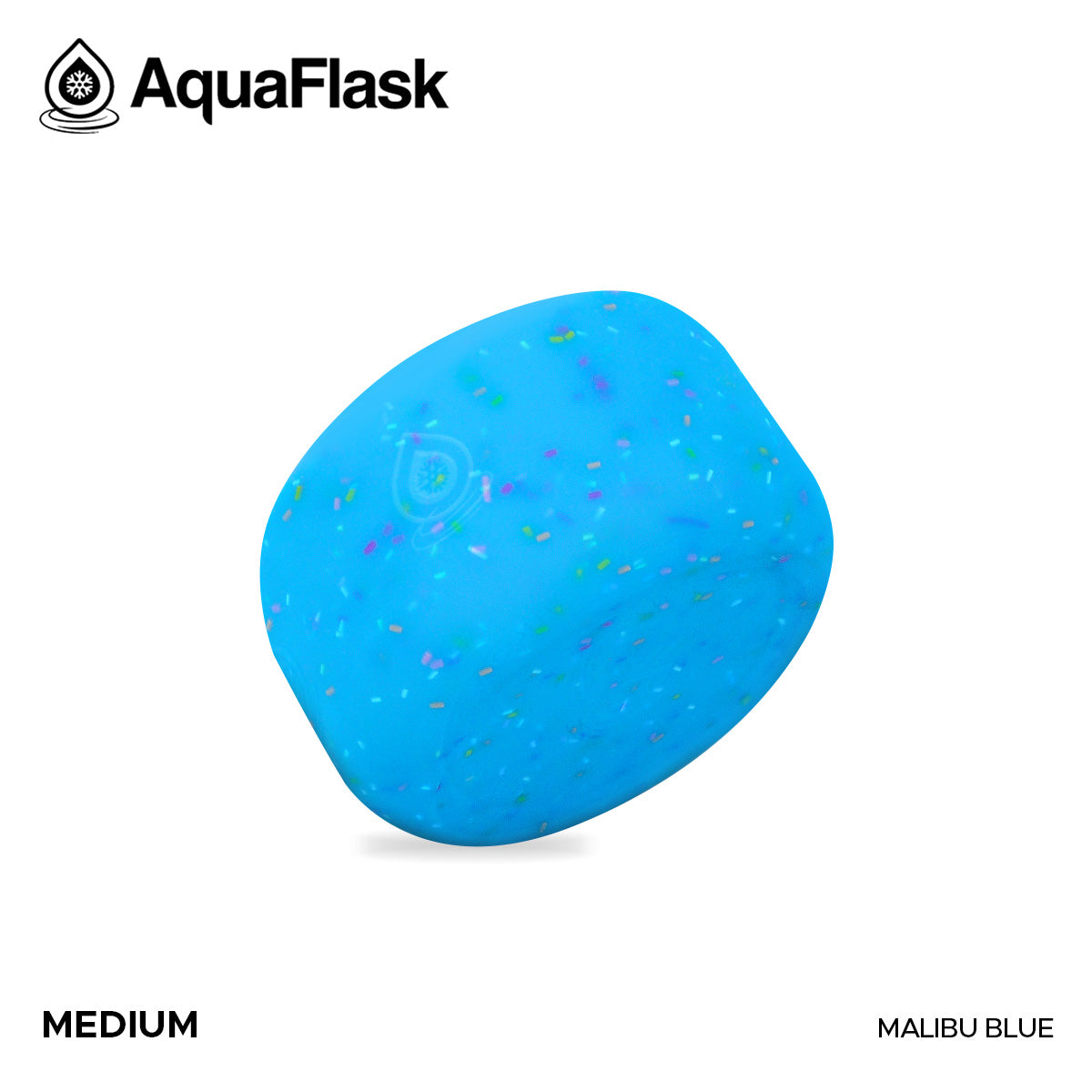 AQUAFLASK BASE PROTECTORA DE SILICONA MEDIANA - SPRINKLES MALIBU BLUE