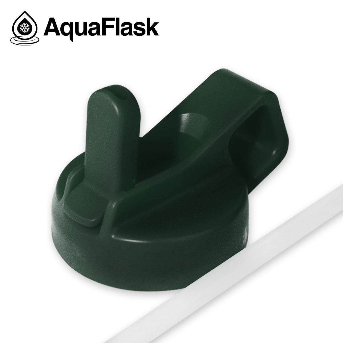 AQUAFLASK STRAW LID CUBE HANDLE - MOSS GREEN