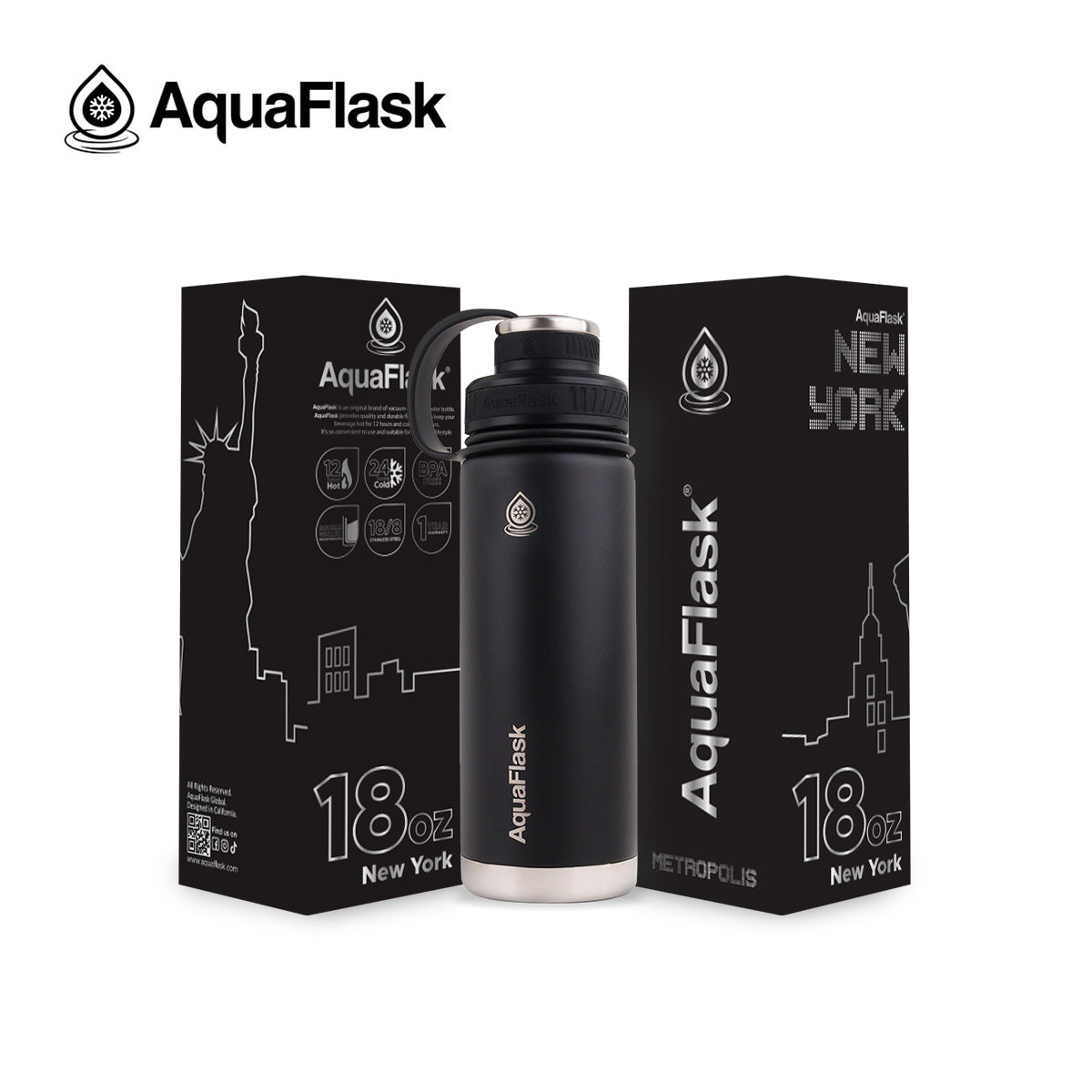 AQUAFLASK 18oz METROPOLIS - NEW YORK