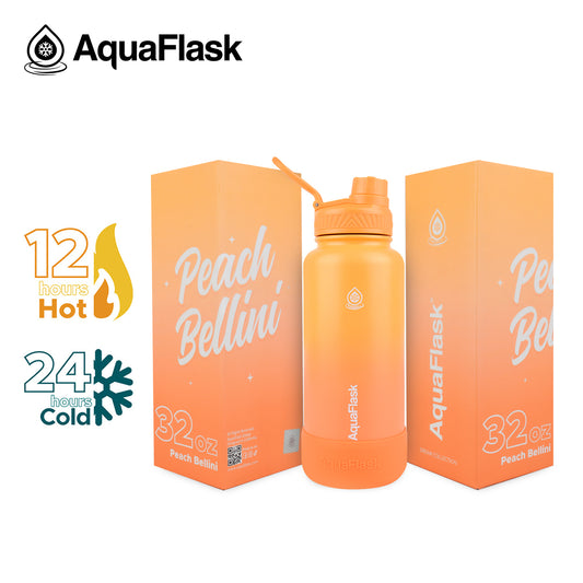 AQUAFLASK 32oz DREAM COLLECTION IV - PEACH BELLINI