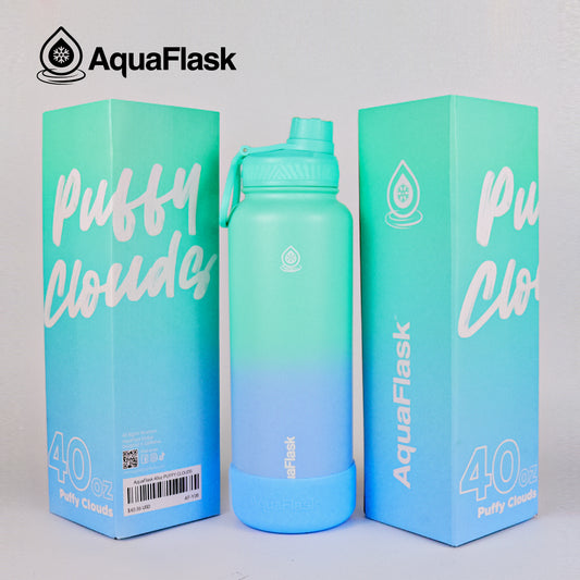 AQUAFLASK 40oz DREAM COLLECTION - PUFFY CLOUDS