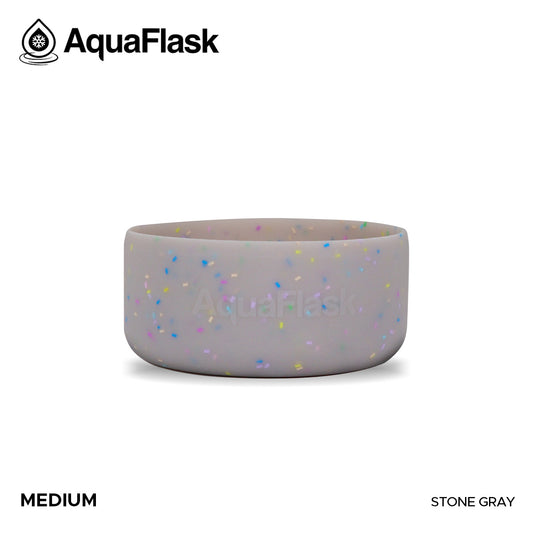 AQUAFLASK BASE PROTECTORA DE SILICONA MEDIANA - SPRINKLES STONE GRAY