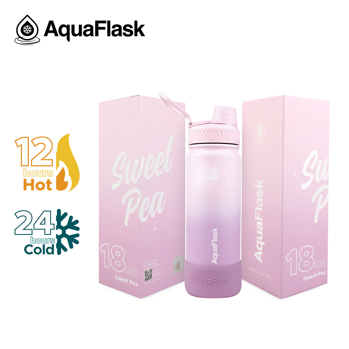 AQUAFLASK 18oz DREAM COLLECTION IV - SWEET PEA