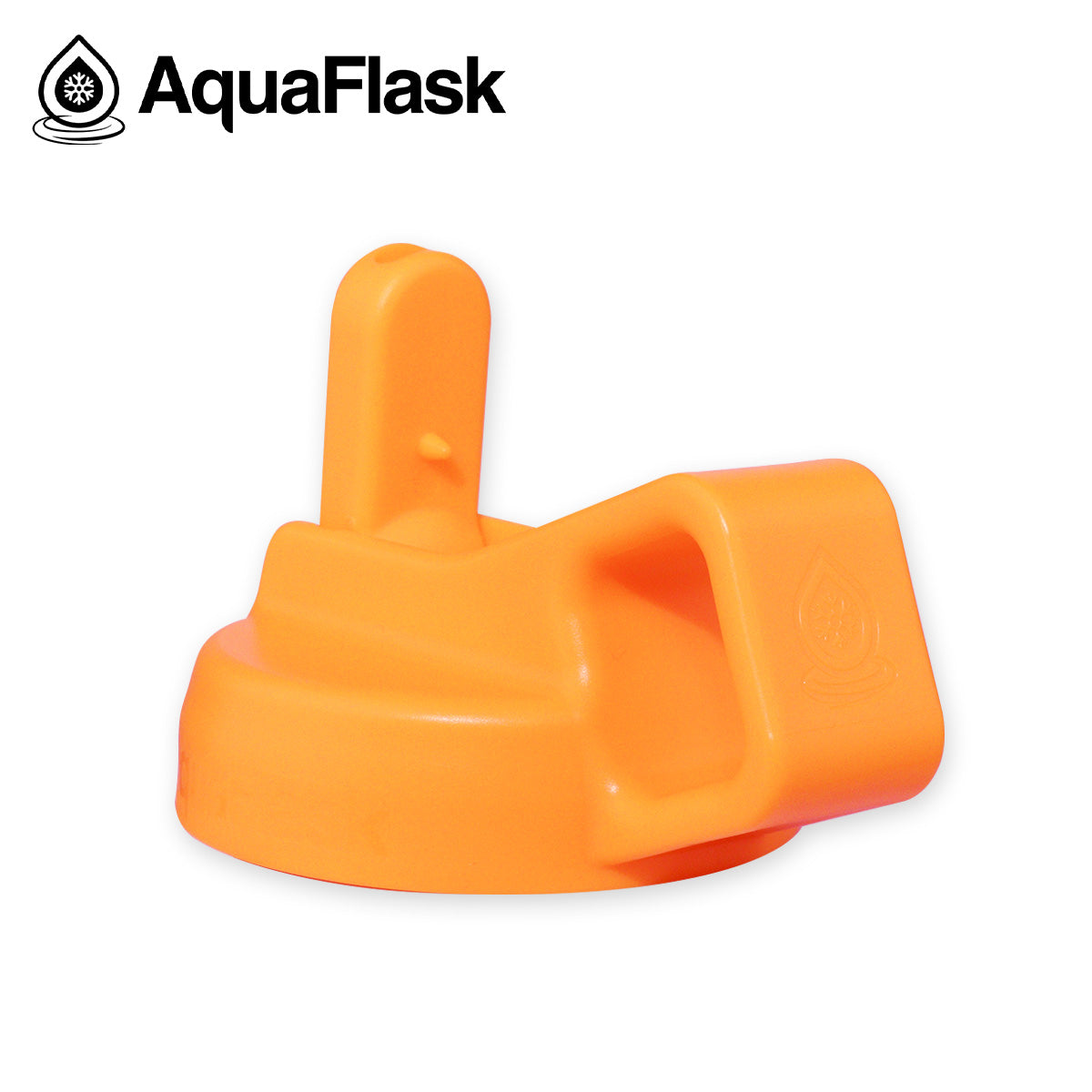 AQUAFLASK STRAW LID CUBE HANDLE - TANGERINE