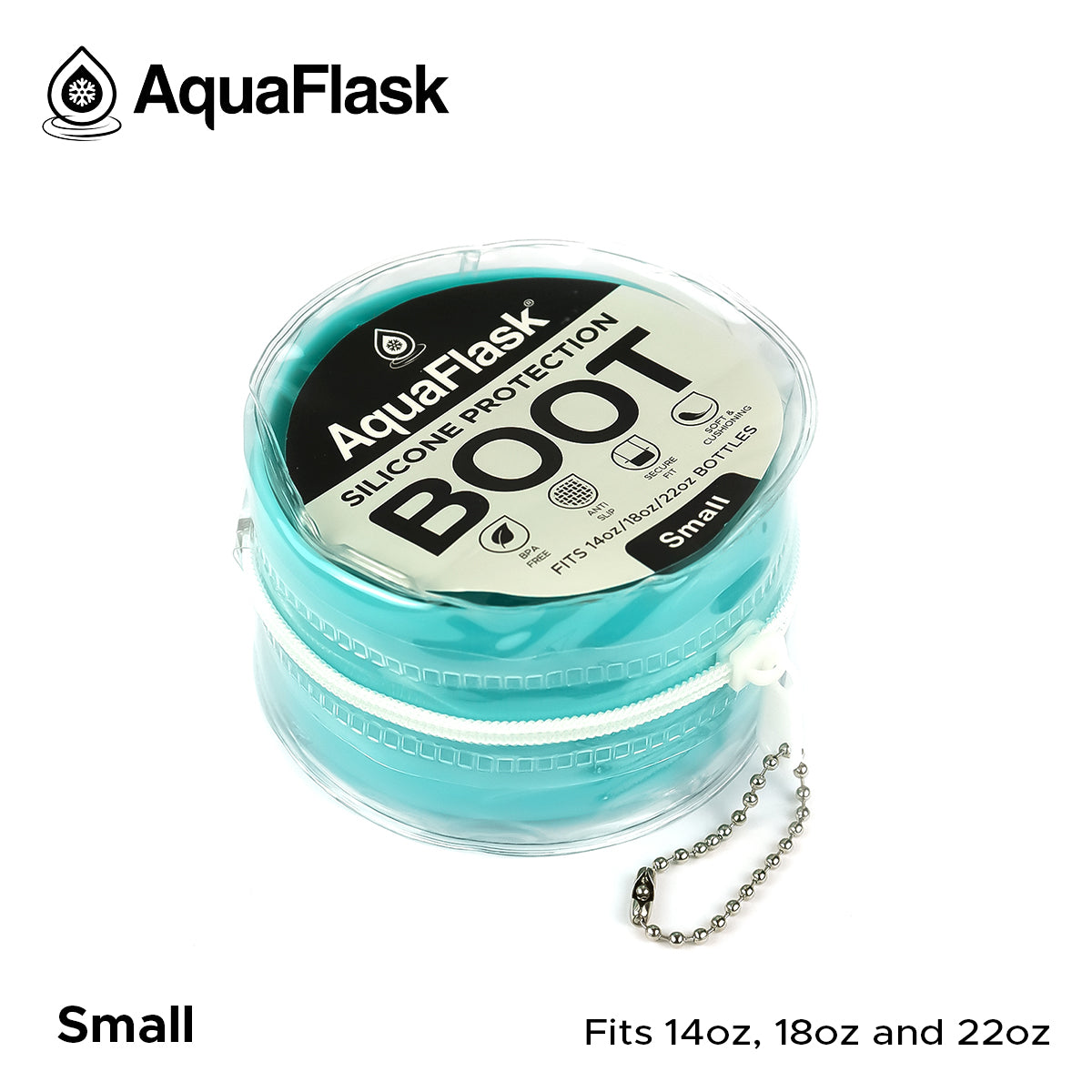 AQUAFLASK BASE PROTECTORA DE SILICONA PEQUEÑA - TURQUOISE BLUE